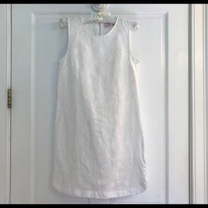 White linen dress